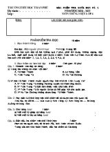 Đề kiểm tra giữa học kỳ 1 môn Tiếng Việt Lớp 4 - Năm học 2010-2011 - Trường TH Trần Phú